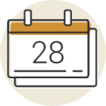 Icon of a calendar