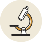 Icon of a microscope